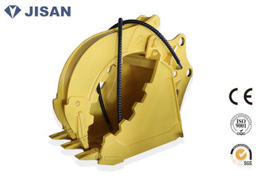 Non Rotary Excavator Grab Bucket Hydraulic Large Jaw Opening For CAT320 CAT330