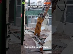 Ağır Güçlü Hidrolik Atık Metal Yaprak Kesme Makasları Ekskavator için