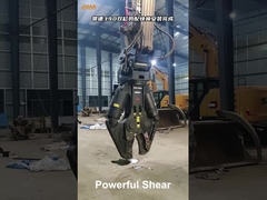 Hidrolik kazıcı Metal Demir hurda kesme makinesi Paslanmaz çelik çubuk kesme