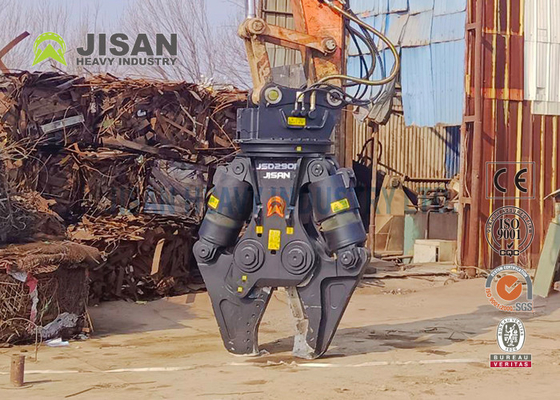 50mm Bıçak Kalınlığı 100mm Silindir Çaplı Ağır Hizmet Ekskavatör Metal Makasları