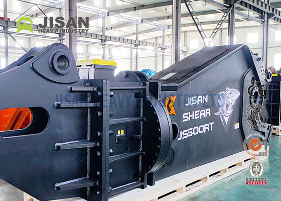 800mm Silindir Stroklu ve 450mm Bıçak Uzunluğuna Sahip Ekskavatör Karbon Çelik Kesiciler