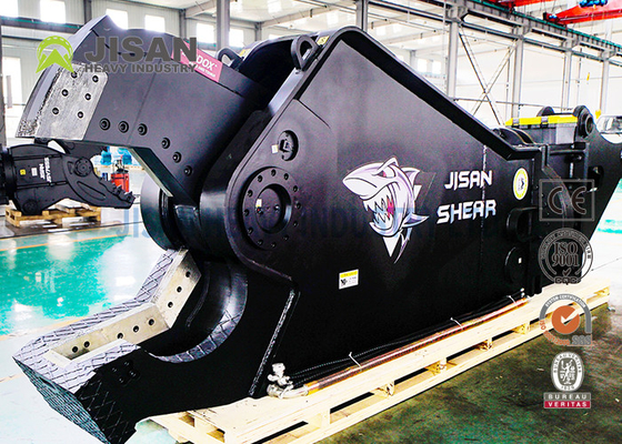 800mm Silindir Stroklu ve 450mm Bıçak Uzunluğuna Sahip Ekskavatör Karbon Çelik Kesiciler