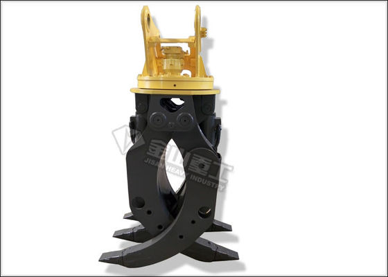 20 Tonluk  PC200 Ekskavatör için Kereste Kepçe Hidrolik Kütük Çekiç Geniş Açıcı Çeneler