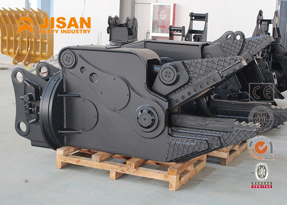 Jisan Hardox Kazı makineleri için yıkım makası Tek silindirli kesim araba makası hidrolik hurda metal makasları