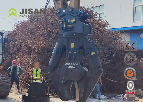 JSD280F Ekskavatör Metal Kırpıçısı Beton malzemesinin geri dönüşümünde maksimum verimlilik için basit baş ayarlama