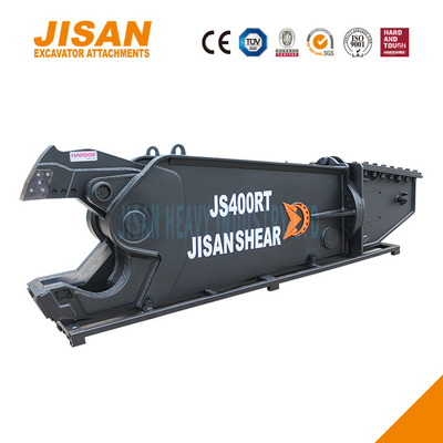 JS430RT Demir çelik ve diğer malzemeleri kesmek için kazıcı metal makasları 40-50 ton kol kurulumları ile