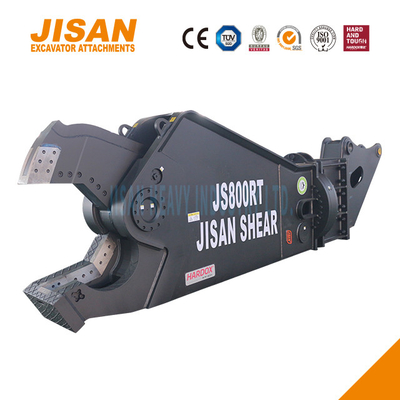 JS800RT Ekskavatör Metal Kırpıçısı 80-110 Ton Kol Montajı ile Ağır Çalışma Çelik Kesimi için İdeal
