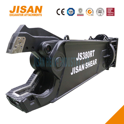 JS400RT Ekskavatör Metal Makası Maksimum Verimlilik ve Güç İçin Tasarlandı 360 Derece Dönüş Hızı Valfi ve 800T Kesme Kuvveti