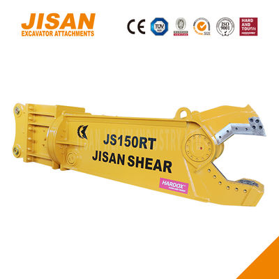 Güçlü Ekskavatör Metal Makasları 360 Derece Dönüş 800T Kesme Kuvveti Hız Valfi Aşınmaya Dayanıklı Çelik Maksimum Verimlilik