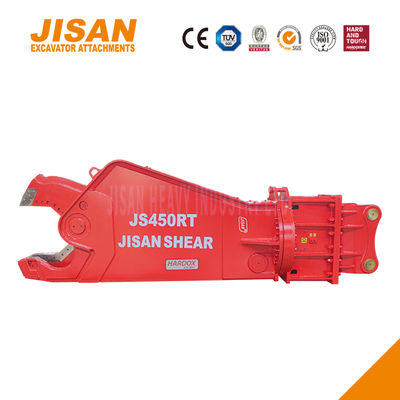 1500T'ye kadar kesme gücü ve ağır iş için silindir boyutu artan güçlü kazıcı metal makasları