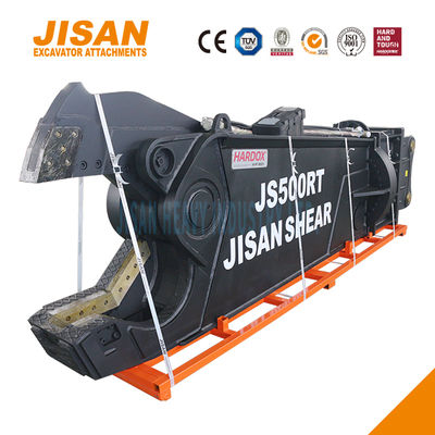 1500T'ye kadar kesme gücü ve ağır iş için silindir boyutu artan güçlü kazıcı metal makasları