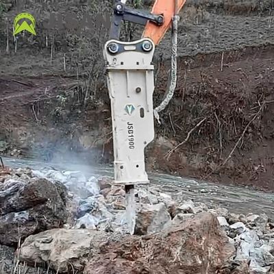 Hydraulic Rock Breaker with 160-180 kg/cm2 Pressure 130-170 l/min Flow and 400-600 bpm Rate for 19-26 Ton Excavators