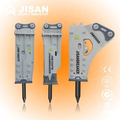 Hidrolik kazıcı kaya kırıcı 140 bar basınç 3,5 metre uzunluk inşaat ve madencilik için uygundur