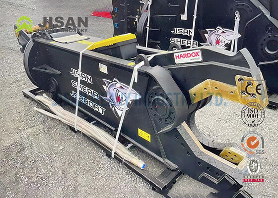 Endüstriyel Yıkım Hurda Metal İşleme ve Geri Kazanım İçin Ekskavatör Metal Makası Hidrolik Çelik Kesme Makası