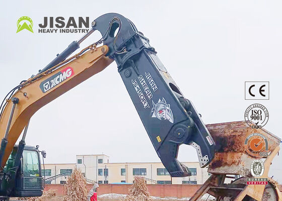 Endüstriyel Yıkım Hurda Metal İşleme ve Geri Kazanım İçin Ekskavatör Metal Makası Hidrolik Çelik Kesme Makası