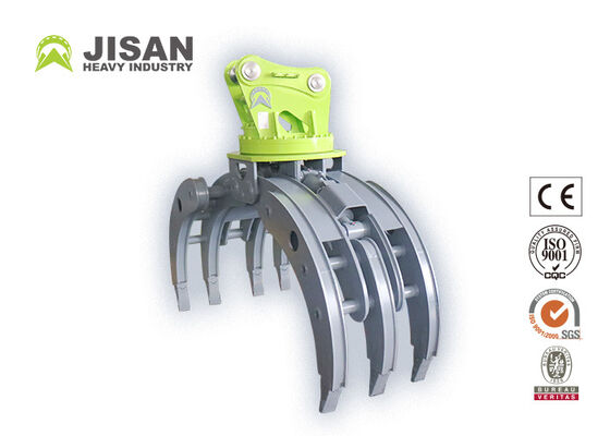 20 Ton 320 Ekskavatör İçin Çift Bağlantılı Hidrolik Kütük Tutucu 1500mm Çene Açıklığı