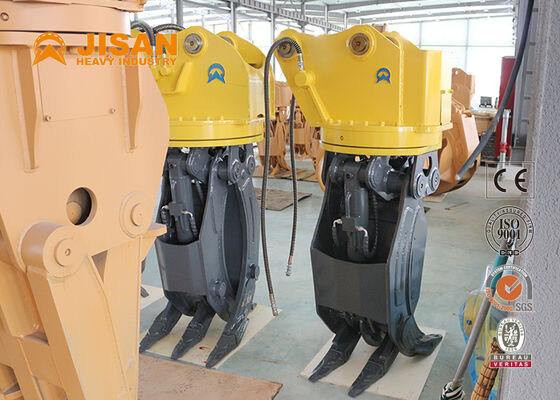 20 Ton 320 Ekskavatör İçin Çift Bağlantılı Hidrolik Kütük Tutucu 1500mm Çene Açıklığı