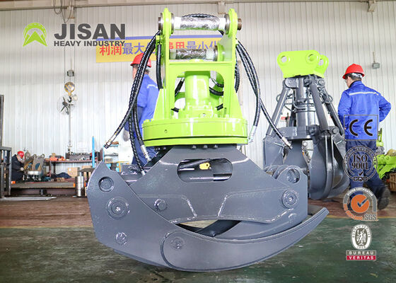 20-30 Ton Ekskavatör İçin 360 Derece Döner Hidrolik Kütük Tutucu 45 Ton Sıkıştırma Kuvveti
