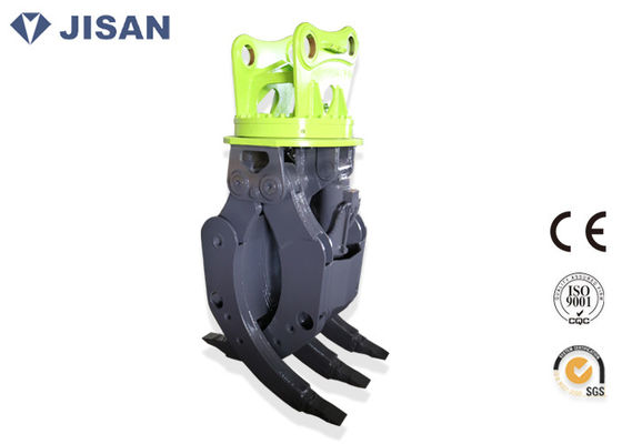 20 Tonluk  PC200 Ekskavatör için Kereste Kepçe Hidrolik Kütük Çekiç Geniş Açıcı Çeneler