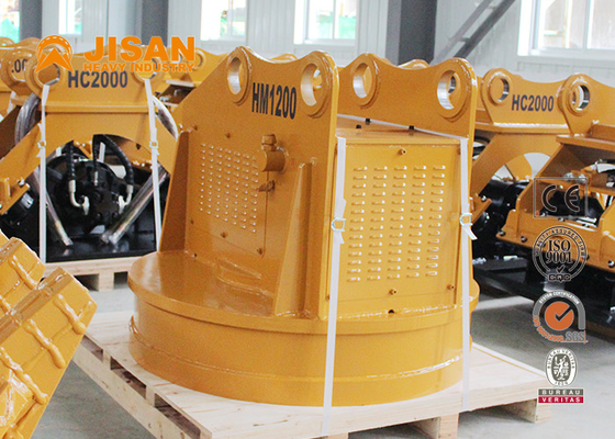 Vinç Metal Hurda için 1600kg 3600lb 1.2m 47in Hidrolik Yuvarlak Kaldırma Elektromıknatısı