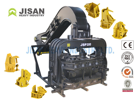 15 Ton Vibro Ekskavatör Hidrolik Kazık Çekiç 10m 15m 25m Sac Şanzıman İçin Sondaj Aleti