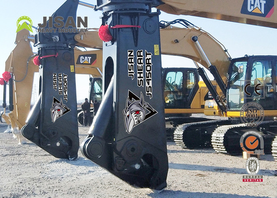OEM Hizmeti Çelik Kesici Ekskavatör Makas Ağır Hizmet Tipi Hidrolik Metal Motor CE
